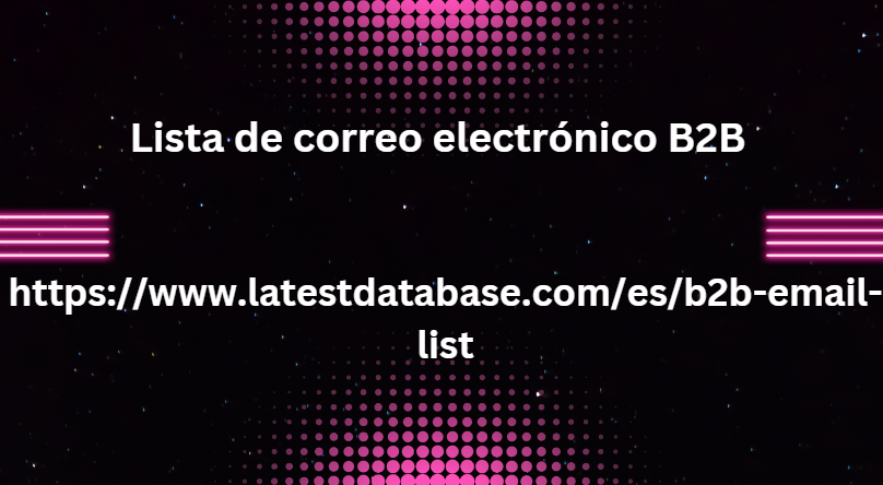 Lista de correo electrónico B2B