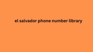 el Salvador phone number library