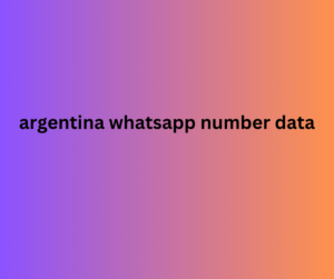 argentina whatsapp number data