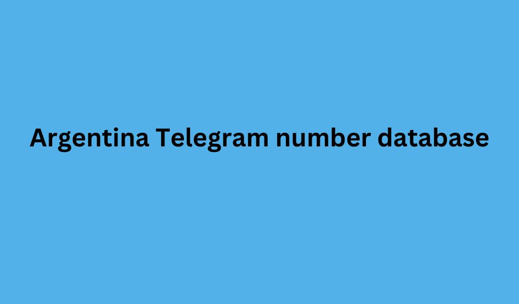 Argentina Telegram number database