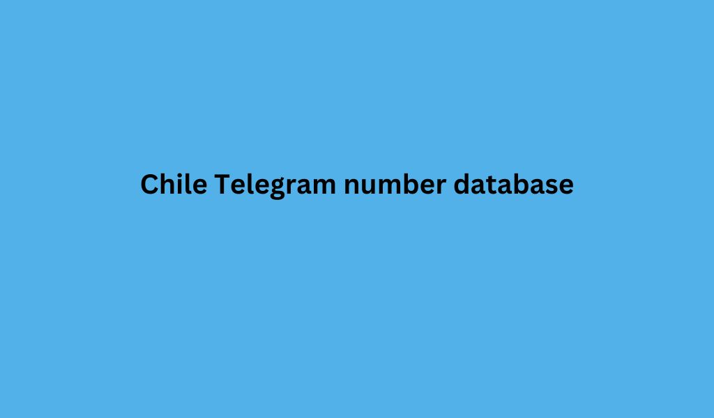 Chile Telegram number database