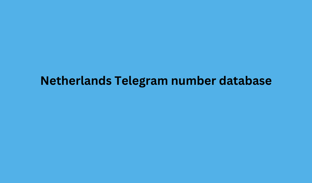 _Netherlands Telegram number database