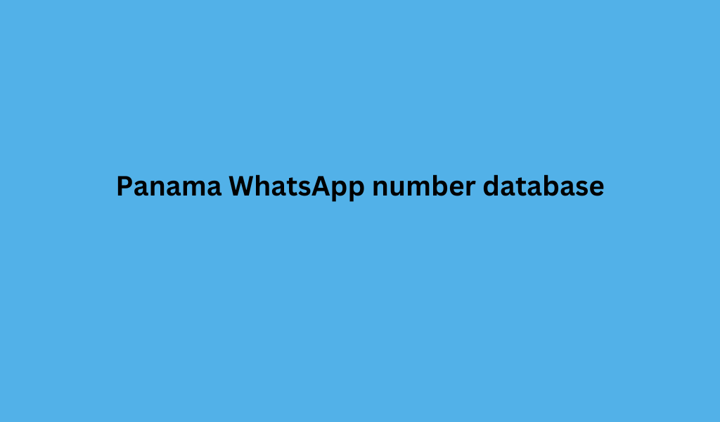 Panama WhatsApp number database