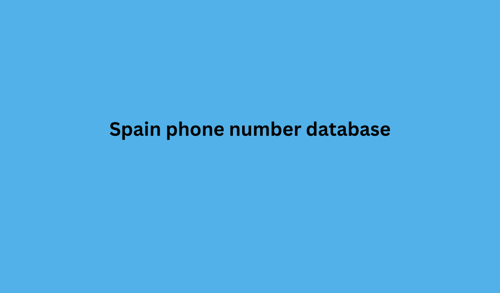 Spain phone number database